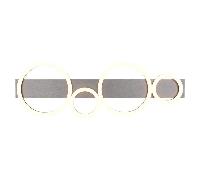 Plafoniera LED, metallo, nero, L 72 cm, Lumos