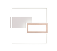 Plafoniera LED, metallo, grigio, 53x4,5x50 cm, Spiro