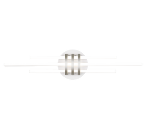 Plafoniera LED, metallo, bianco opaco, 81x10,5x18 cm, Cinto