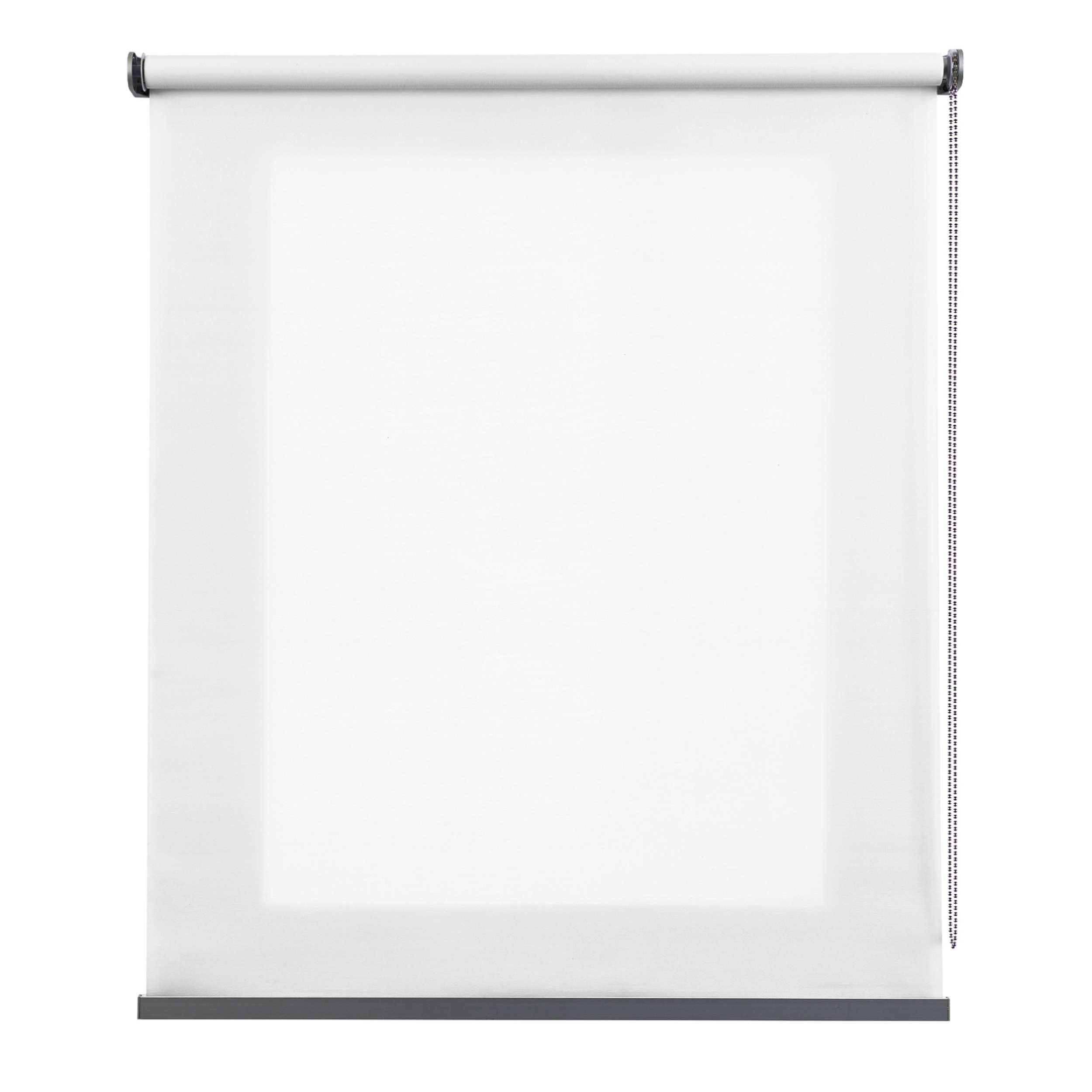 Tenda a rullo traslucida Premium con finitura metallizzata Bianco 160x250 cm