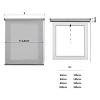 Tenda a rullo traslucida Premium con finitura metallizzata Grigio 160x250 cm