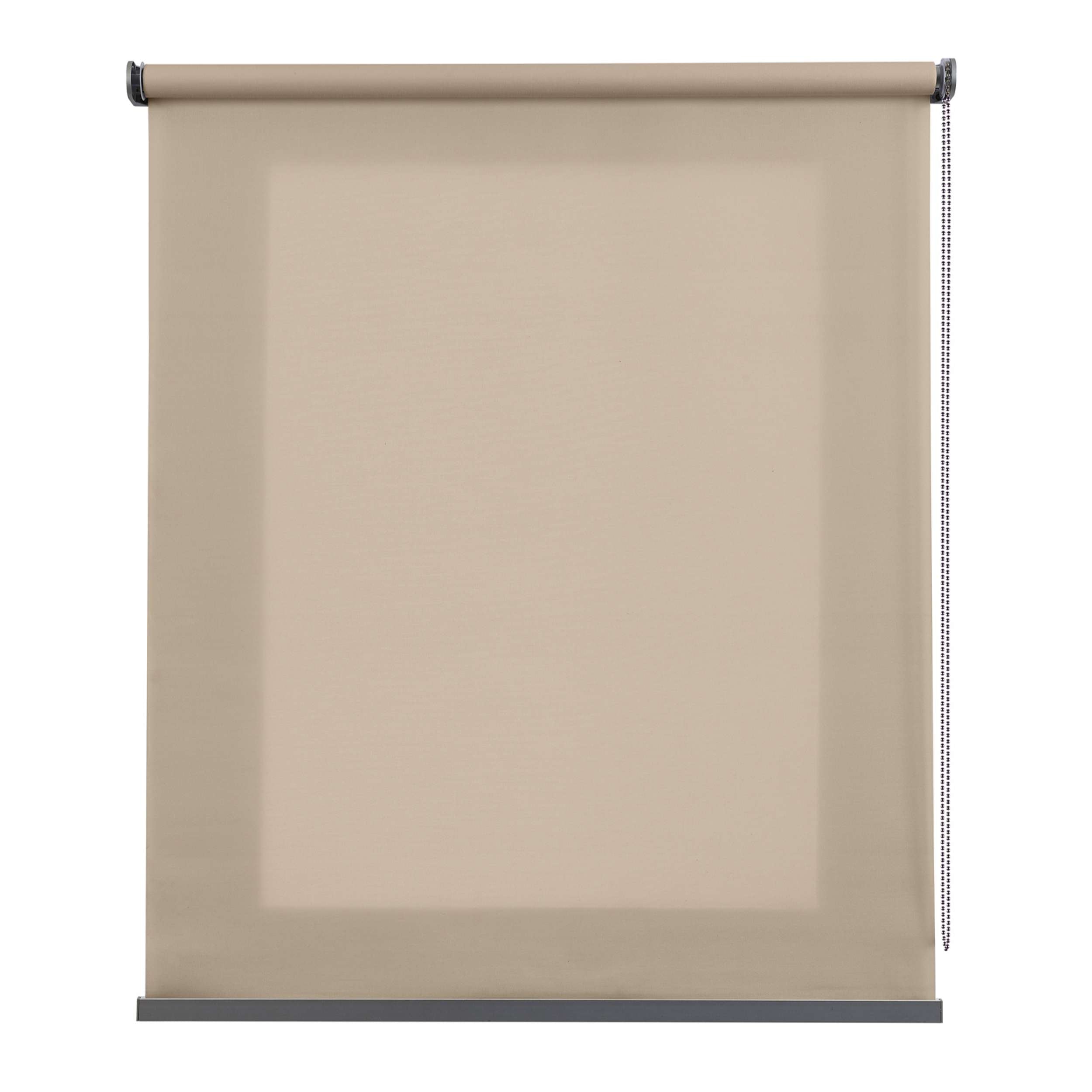 Tenda a rullo traslucida Premium con finitura metallizzata Beige 80x250 cm