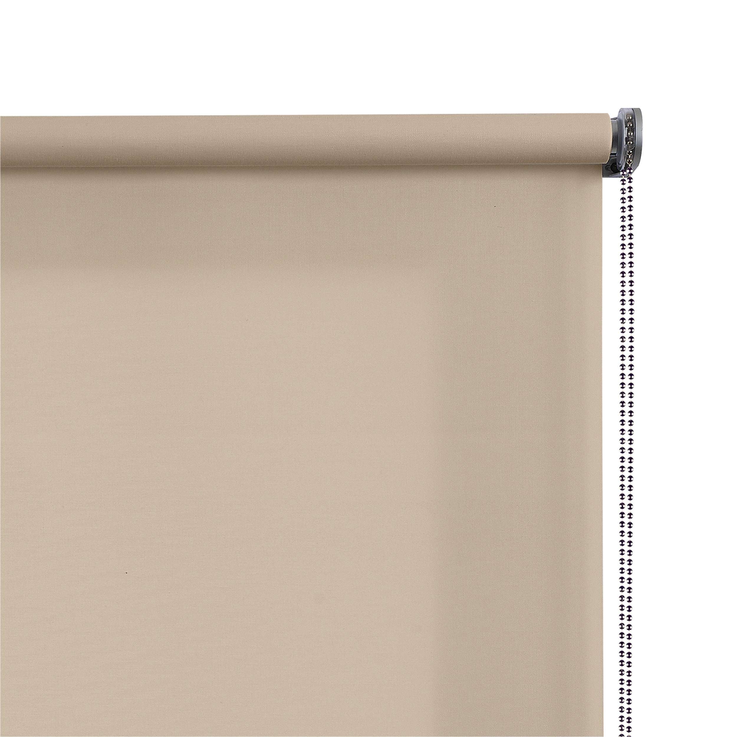 Tenda a rullo traslucida Premium con finitura metallizzata Beige 80x250 cm