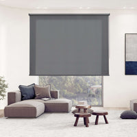 Tenda a rullo traslucida Premium con finitura metallizzata Grigio scuro 80x250 cm