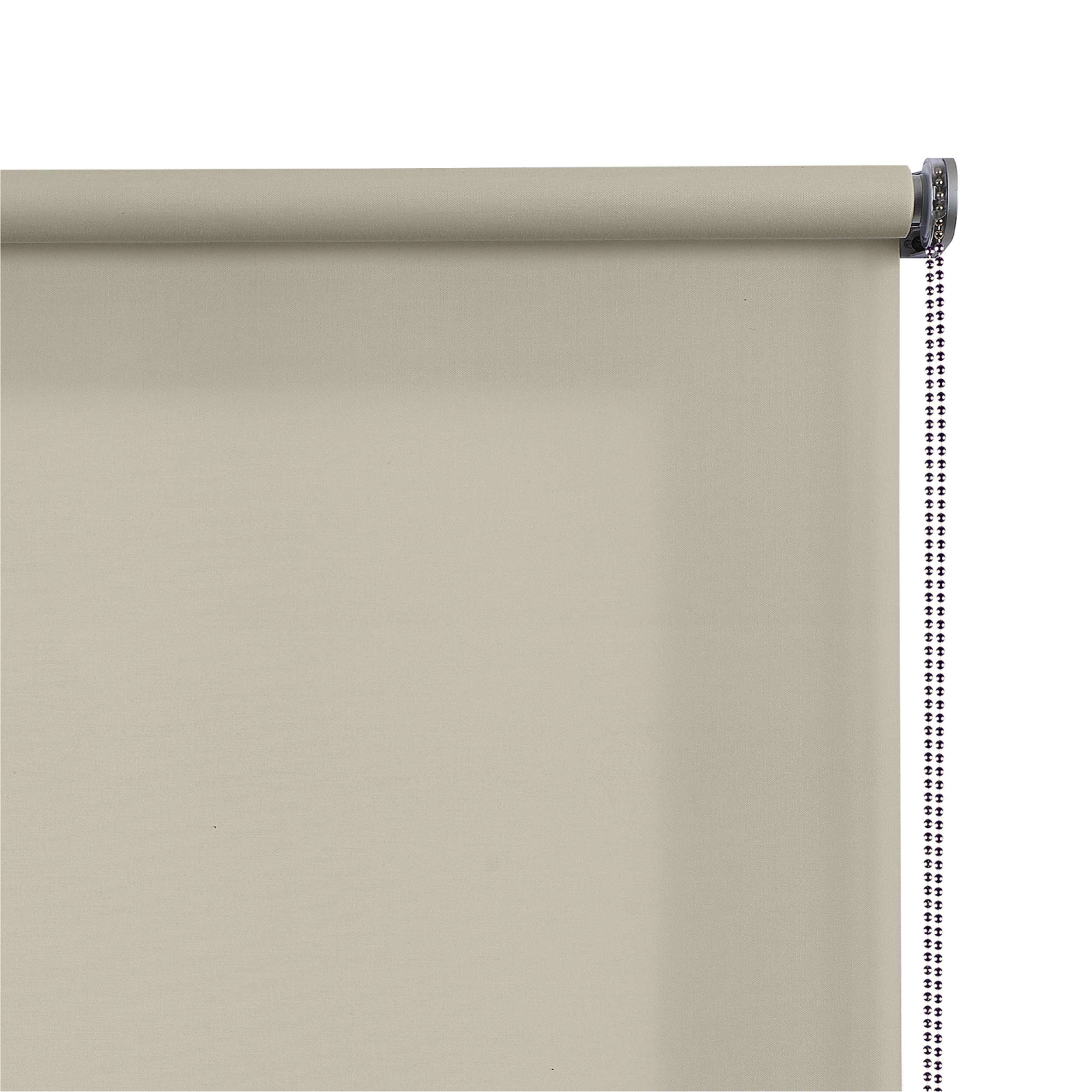 Tenda a rullo traslucida Premium con finitura metallizzata Ecru 140x250 cm