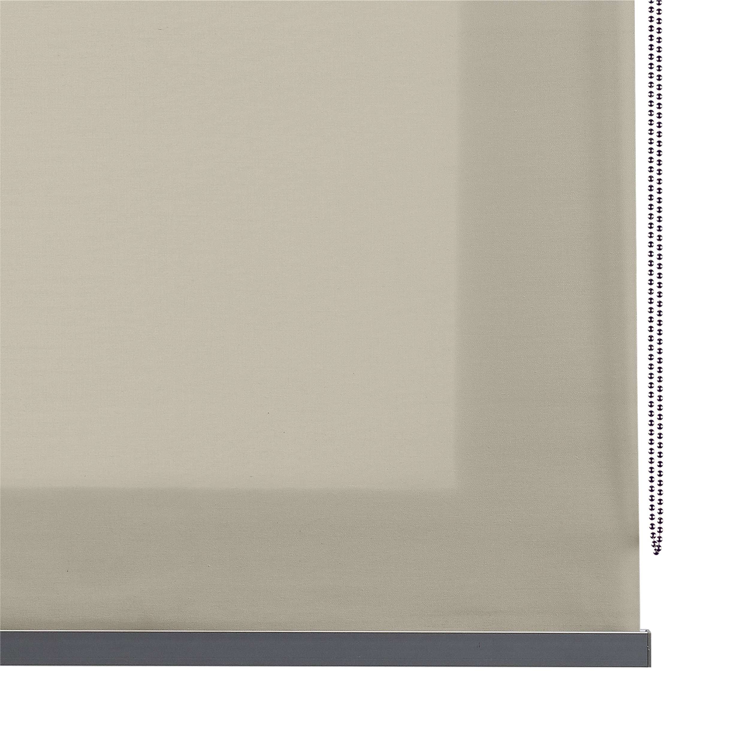 Tenda a rullo traslucida Premium con finitura metallizzata Ecru 140x250 cm