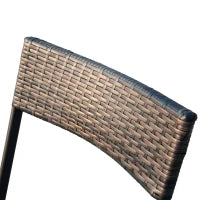 Set Tavolo e Sedie da Giardino 7pz Tavolo da Giardino con 6 Sedie Pieghevoli Mobili da Esterno Polyrattan