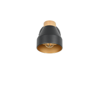 Faretto, metallo, nero opaco, 14x19x11 cm, Valentin