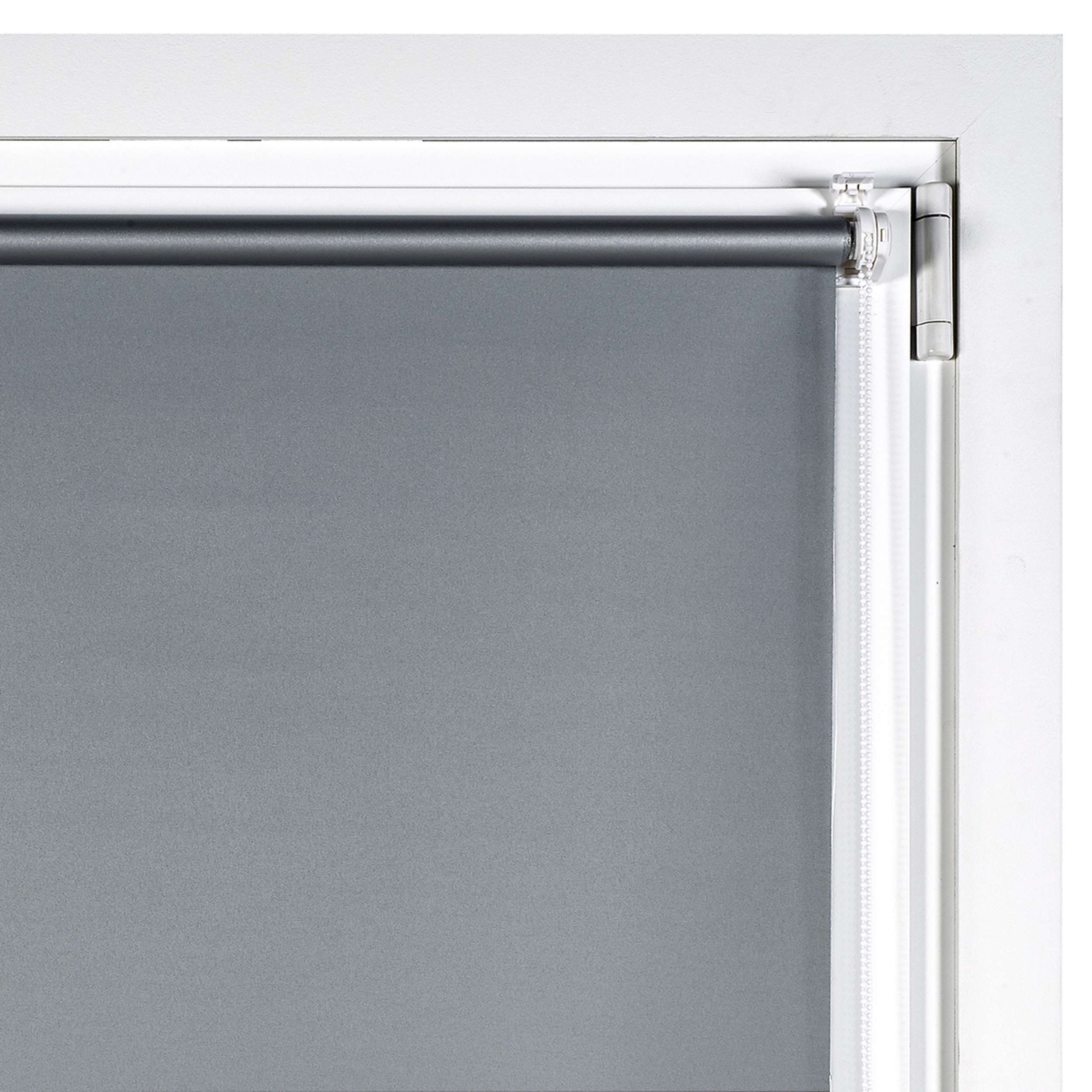 Tenda a Rullo Oscurante installazione senza foratura EasyFix Argento 75x180 cm