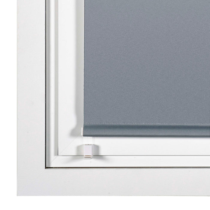 Tenda a Rullo Oscurante installazione senza foratura EasyFix Argento 90x180 cm