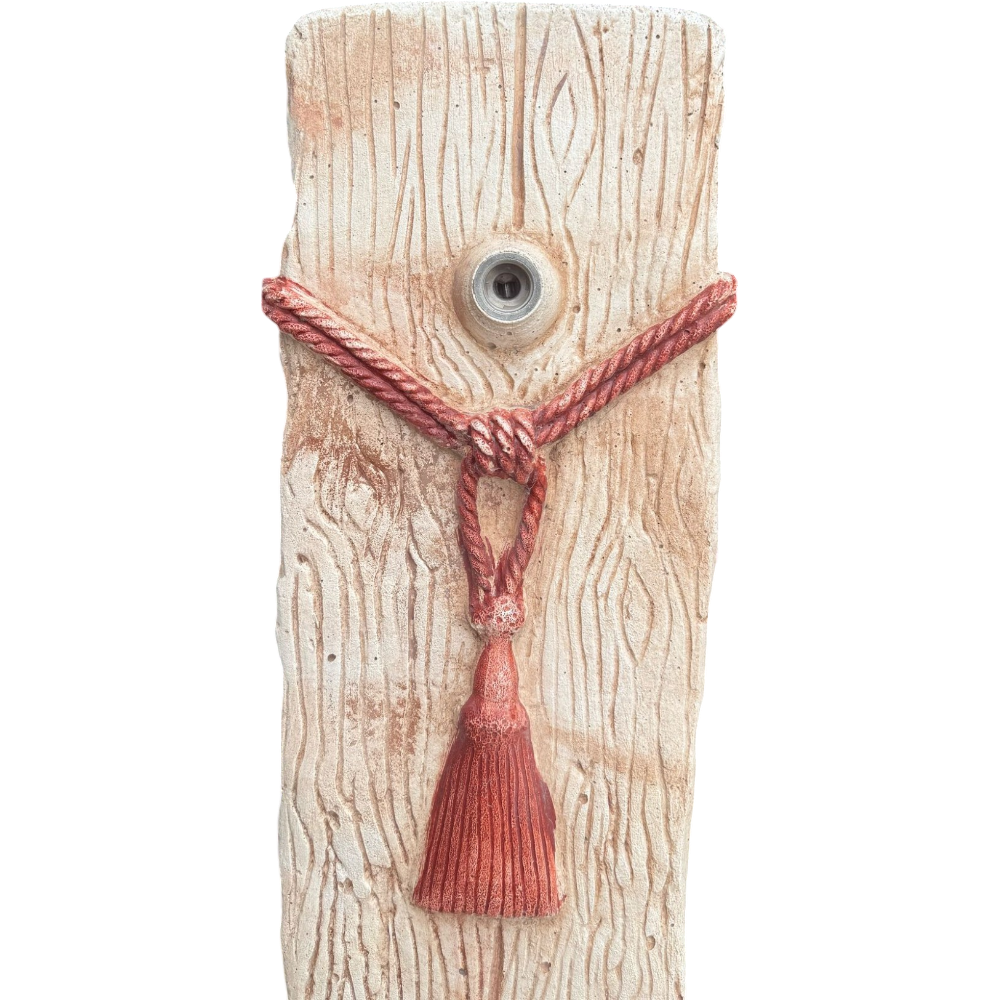 Fontana giardino calcestruzzo cemento senza rubinetto 29x36xh.89cm modello corda