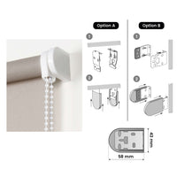 Tenda a Rullo Filtrante per finestre e porte Sabbia 120x180 cm