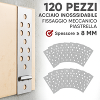 Rai-fix gancio di fissaggio per piastrelle in acciaio inossidabile 120 pezzi