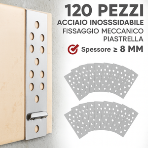 Rai-fix gancio di fissaggio per piastrelle in acciaio inossidabile 120 pezzi