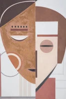 Dipinto Su Tela Ethnic Face cm 60X2,7X80