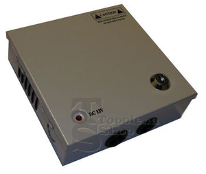 RACK BOX ALIMENTATORE STABILIZZATO 4 USCITE CANALI CENTRALINA TELECAMERA DC CCTV