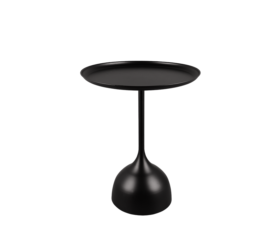 MONA TAVOLINO METALLO BIANCO BASE SOTTILE 48,5X59,5CM