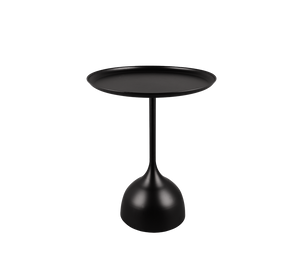 MONA TAVOLINO METALLO BIANCO BASE SOTTILE 48,5X59,5CM