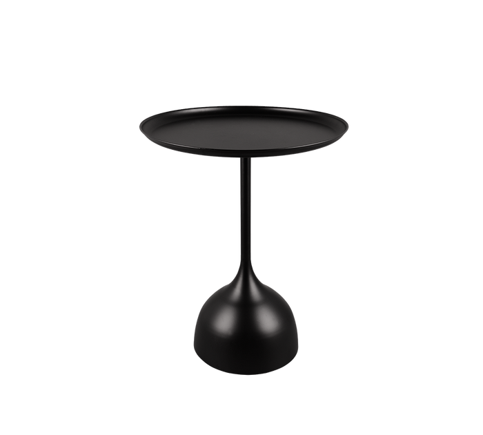 MONA TAVOLINO METALLO BIANCO BASE SOTTILE 48,5X59,5CM