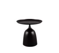 RAMONA TAVOLINO METALLO NERO BASE PIENA 48,5X46,5CM