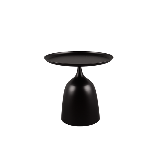 RAMONA TAVOLINO METALLO NERO BASE PIENA 48,5X46,5CM