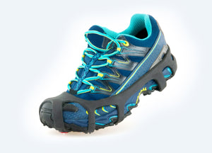 Ramponcini Per Ghiaccio Neve Flessibili Solette Scarpe/Scarponi Antiscivolo -30° - XL - Nero