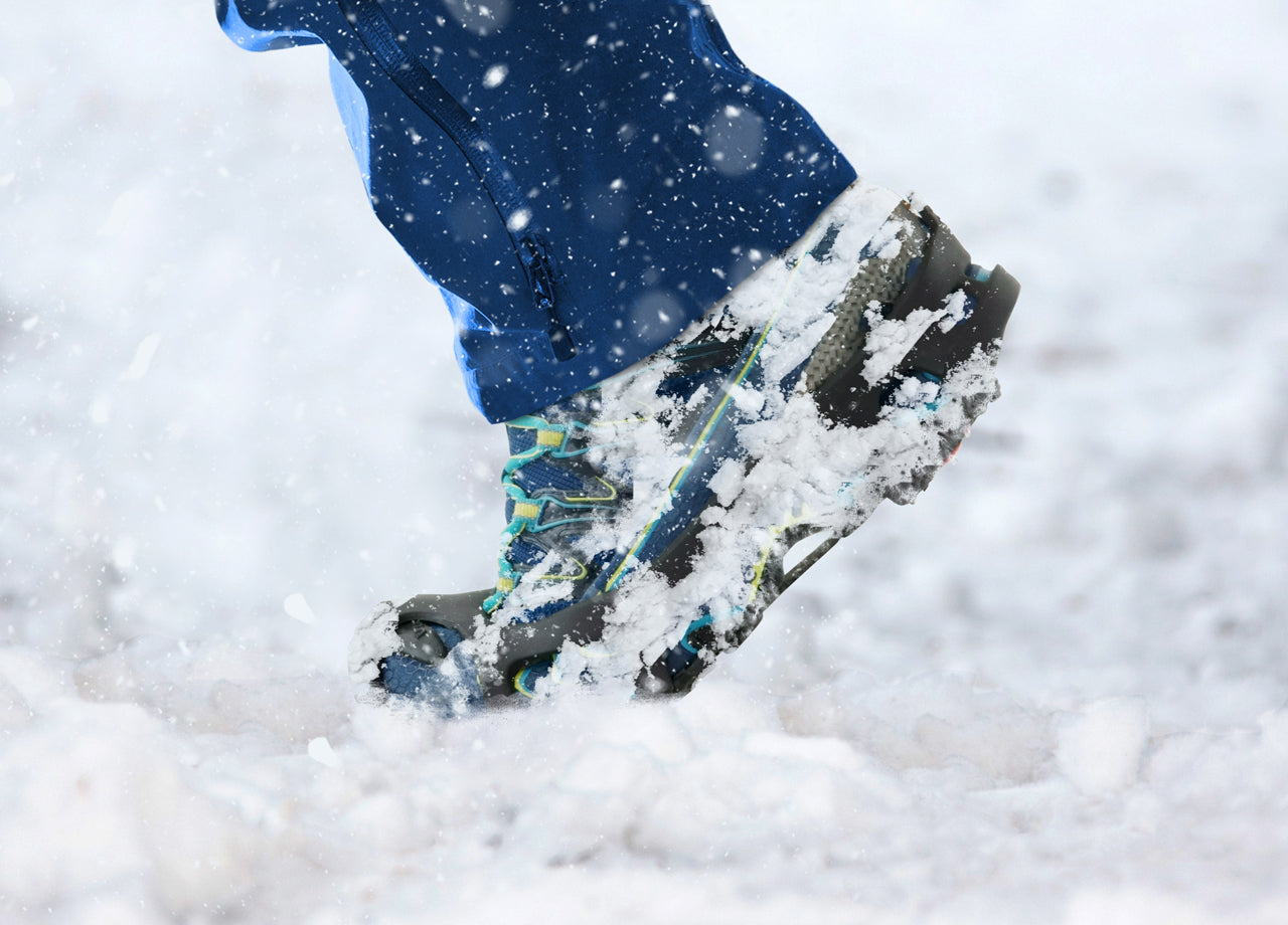 Ramponcini Per Ghiaccio Neve Flessibili Solette Scarpe/Scarponi Antiscivolo -30° - XL - Nero