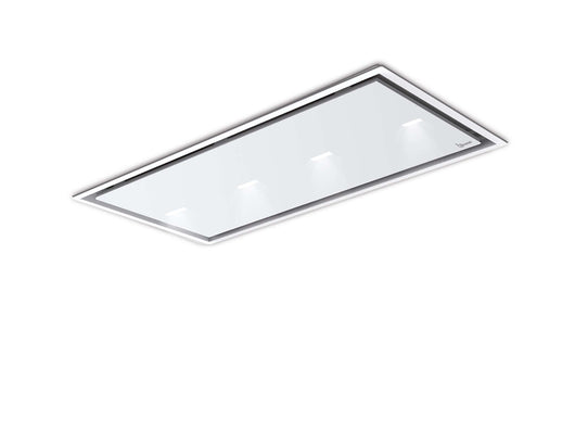Cappa a soffitto da incasso GEA FLAT cm 120X60 - Bianca spot light - 800 m3/h