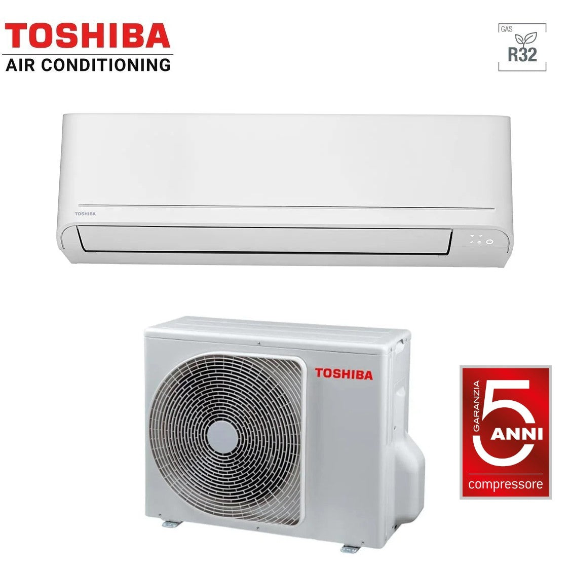 Condizionatore Toshiba SEIYA CLASSIC 10000 (9000) Btu RAS-B10B2KVG-E2 R-32 Wi-Fi Optional