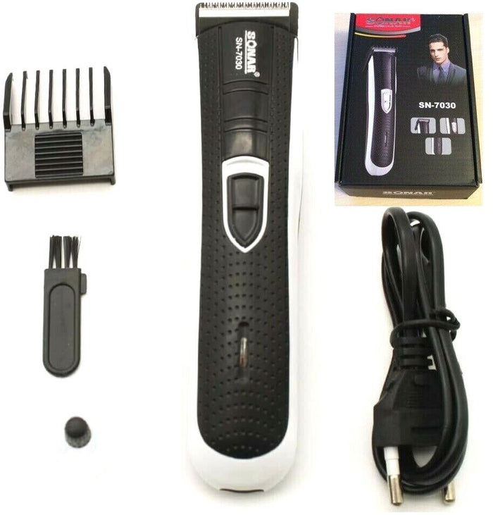 RASOIO ELETTRICO REGOLA BARBA TAGLIA CAPELLI BATTERIA RICARICABILE SN 7030