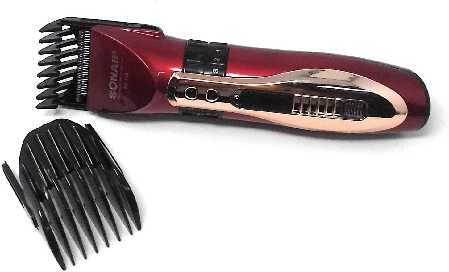 RASOIO ELETTRICO REGOLA BARBA TAGLIA CAPELLI BATTERIA RICARICABILE PETTINI SN125