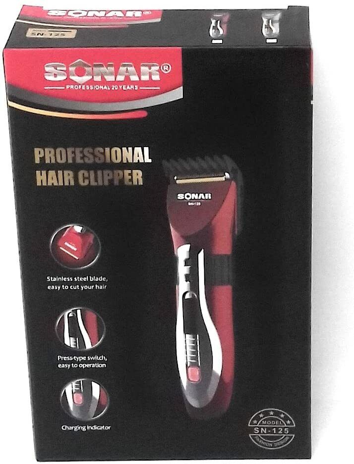 RASOIO ELETTRICO REGOLA BARBA TAGLIA CAPELLI BATTERIA RICARICABILE PETTINI SN125