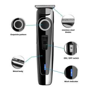 RASOIO ELETTRICO REGOLA BARBA TAGLIA CAPELLI BATTERIA RICARICABILE 3 PETT SN-094