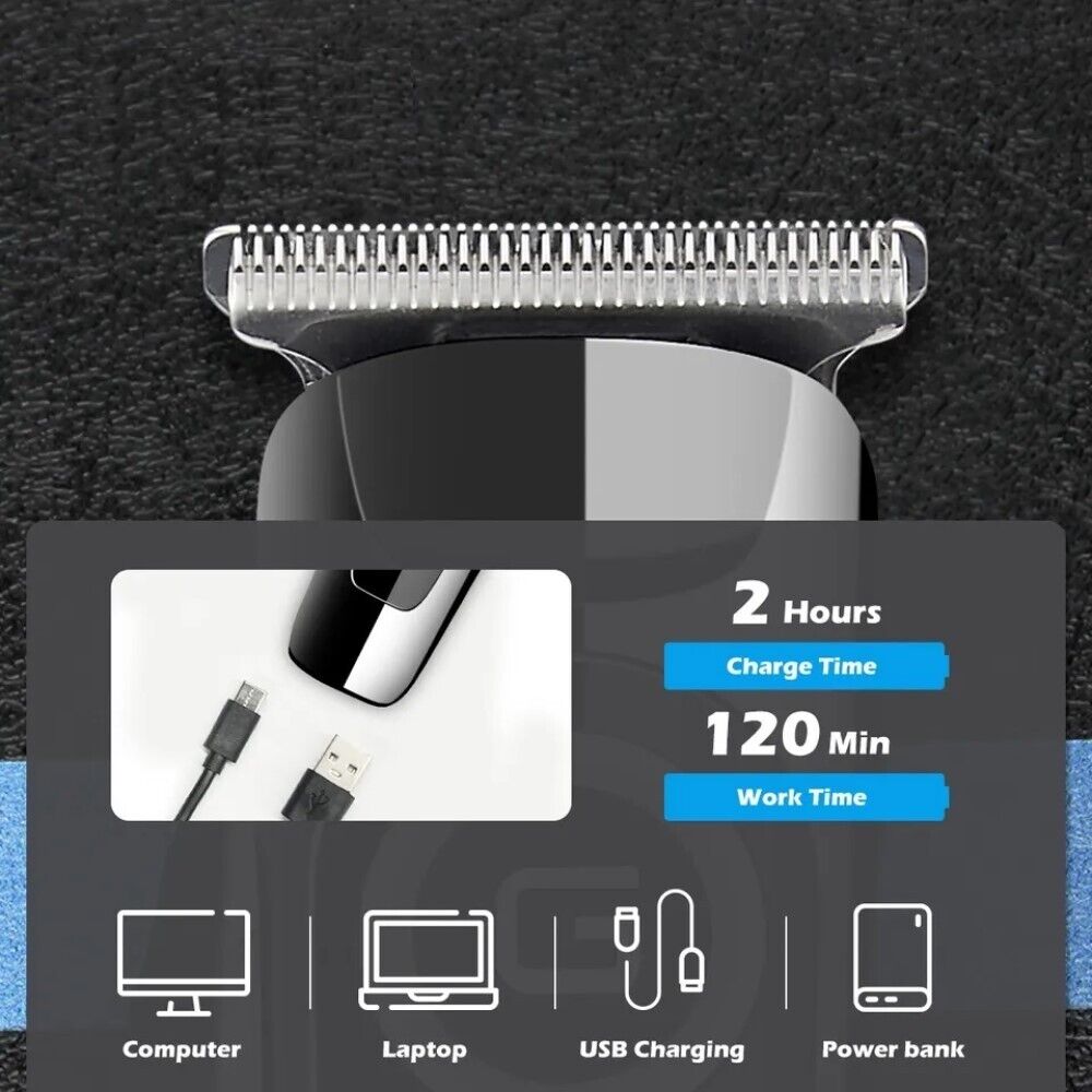 RASOIO ELETTRICO REGOLA BARBA TAGLIA CAPELLI BATTERIA RICARICABILE 3 PETT SN-094