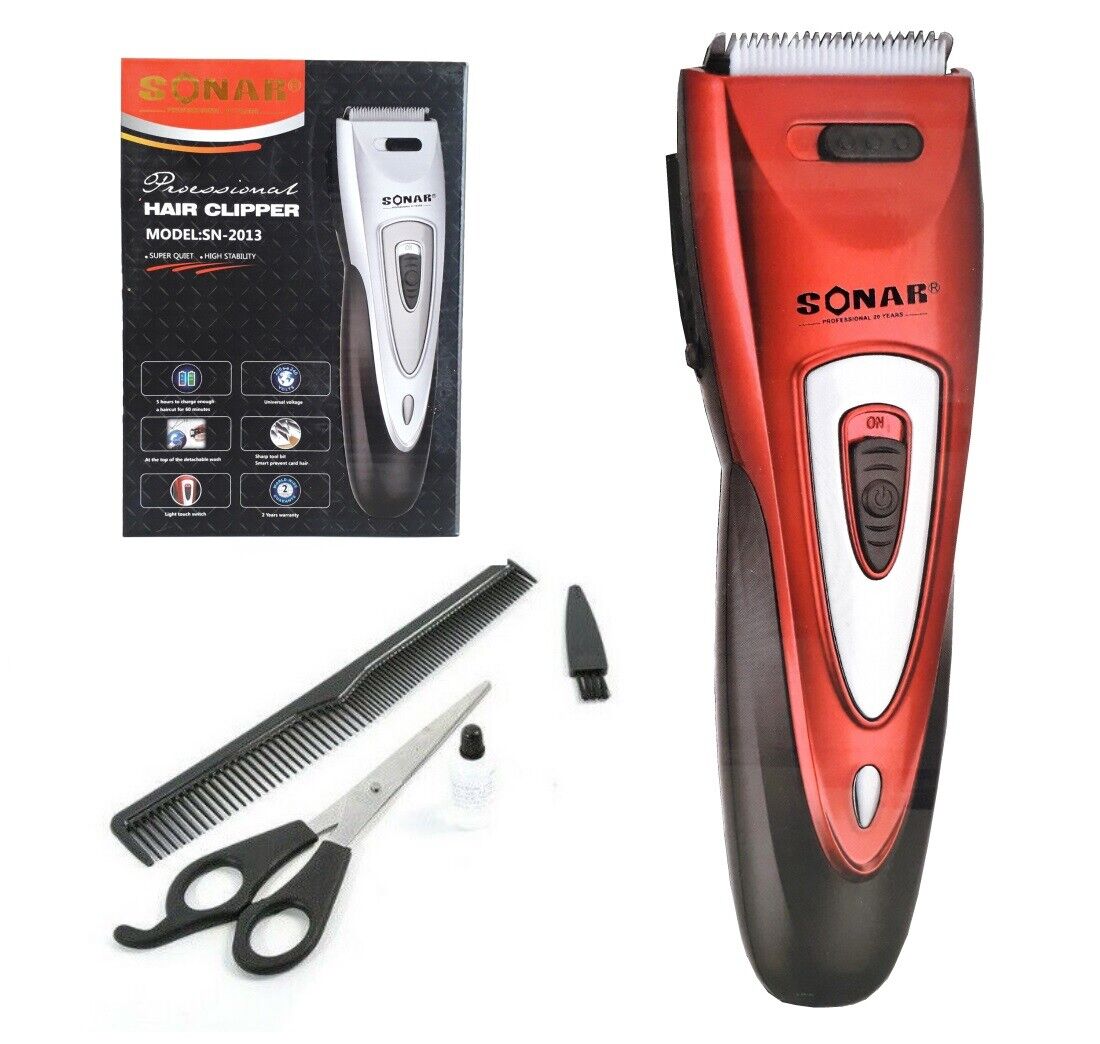 RASOIO ELETTRICO REGOLA BARBA TAGLIA CAPELLI BATTERIA RICARICABILE SN-2013