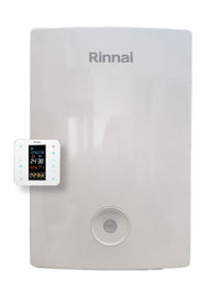 Caldaia Rinnai a Condensazione Momiji 34 kW con Cronotermostato Wi-Fi Intergrato Gpl Low NOx REB-KAI3135FF con Kit Scarico Fumi Sdoppiato di Serie