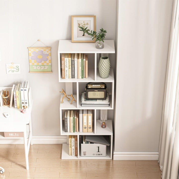 Scaffale aperto bianco scaffale armadio libreria moderno loft 140 cm