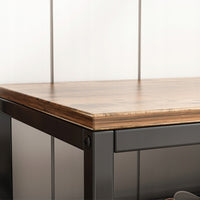 Scaffale armadio per scarpe con seduta grande legno retrò