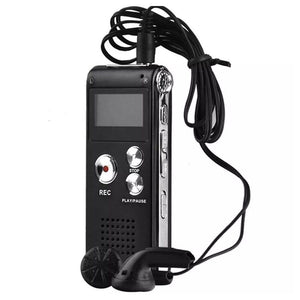 REGISTRATORE VOCALE DIGITALE PORTATILE LETTORE MP3 WAV USB AUDIO 8GB Q-LY77