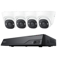 REOLINK NVS8-5MB4 (PS2KB02-8) - KIT 4 TELECAMERE P324 + NVR POE 8CH - HDD 2TB INCLUSO