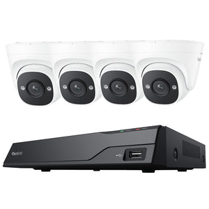 REOLINK NVS8-5MB4 (PS2KB02-8) - KIT 4 TELECAMERE P324 + NVR POE 8CH - HDD 2TB INCLUSO