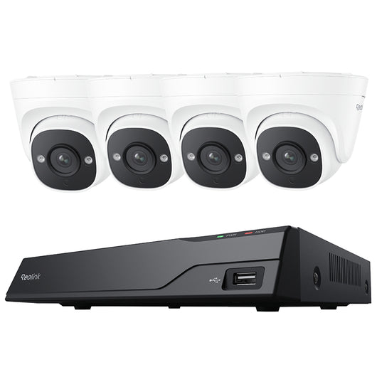 REOLINK NVS8-5MB4 (PS2KB02-8) - KIT 4 TELECAMERE P324 + NVR POE 8CH - HDD 2TB INCLUSO