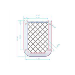 RETE PORTAOGGETTI IN PLASTICA NERA