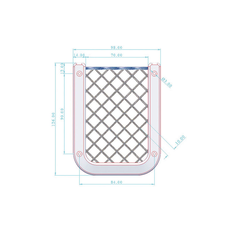 RETE PORTAOGGETTI IN PLASTICA NERA