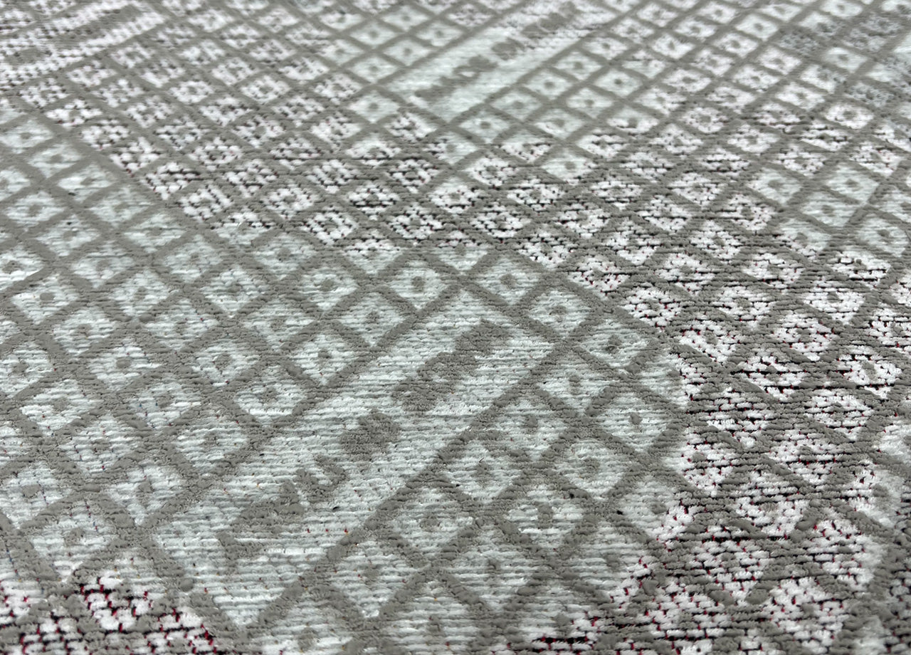 Tappeto Arredo e Gioco Antiscivolo Per Cameretta Bambini Disegno Orologio - Rotondo 100 - Grigio Perla