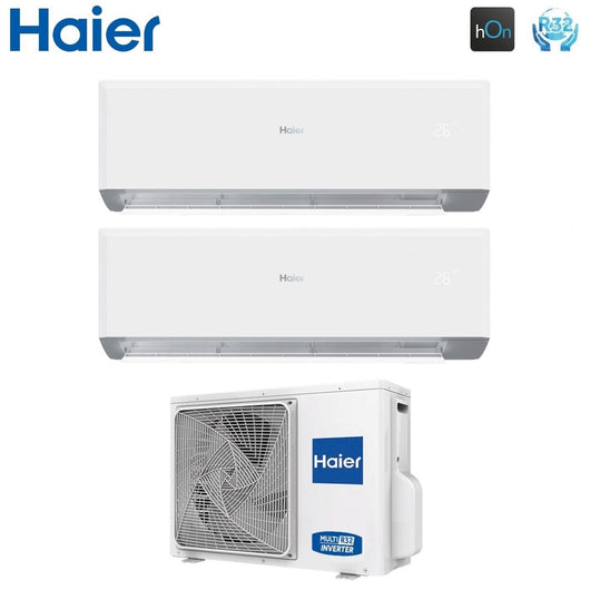 Climatizzatore Condizionatore Haier Dual Split Inverter serie REVIVE 9+9 con 2U40MEFFRA R-32 Wi-Fi Integrato 9000+9000