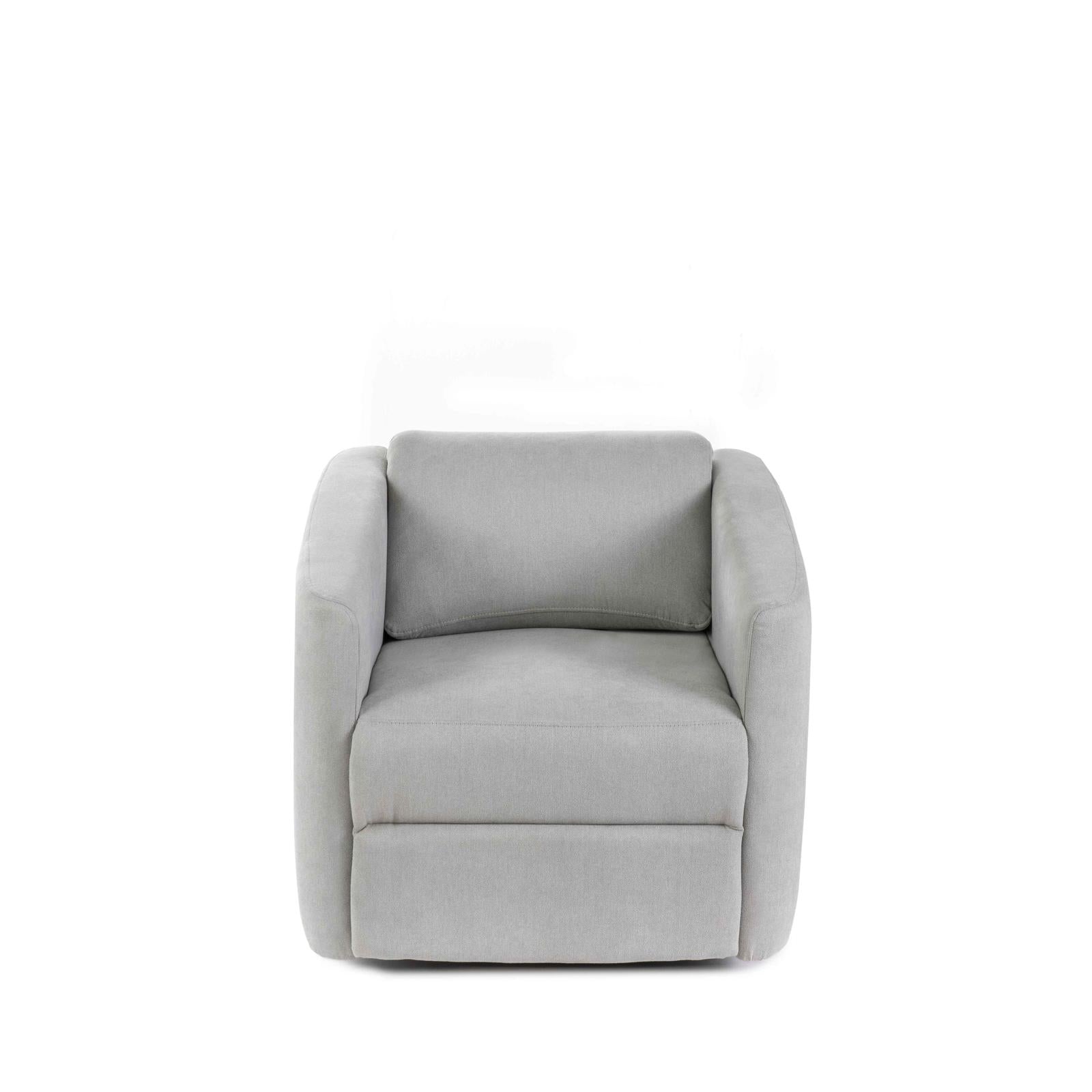 Magic - Poltrona reclinabile manuale in tessuto Grigio