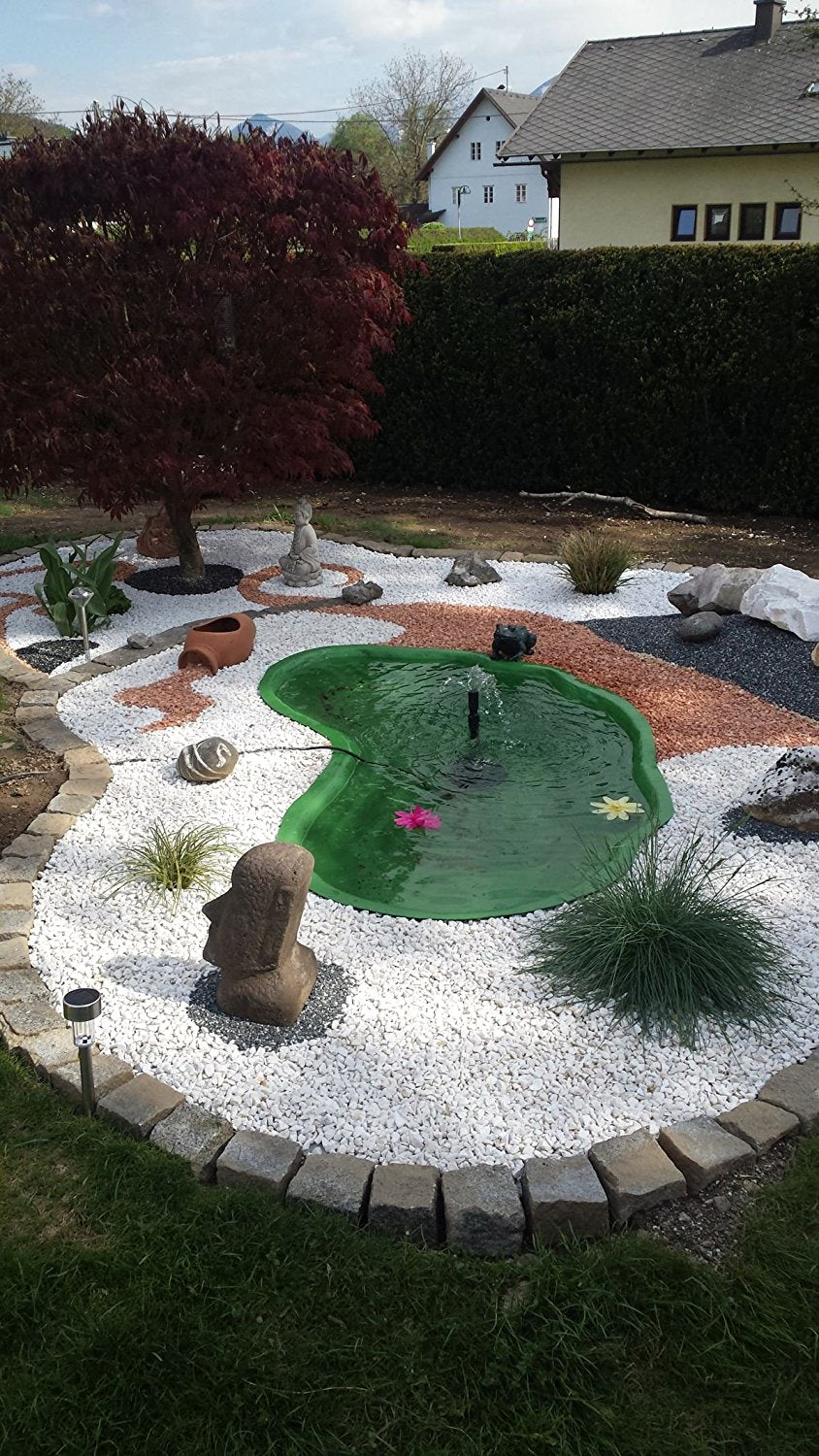 Laghetto da giardino termoformato green nemi 270 lt dimensioni 185x115x36 cm