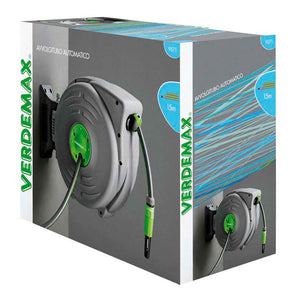 Avvolgitubo automatico verdemax roll grey metri 12 completo di accessori