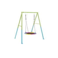 44111 - Altalena Verde E Blu Cm 201X244X201, 1 Componente (Dondolo Ottagonale)